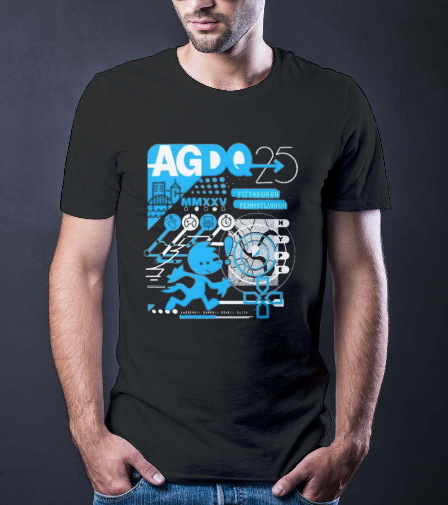 AGDQ 25 Pittsburgh Pennsylvania MMXXV Hype Speed Run Event T-Shirt