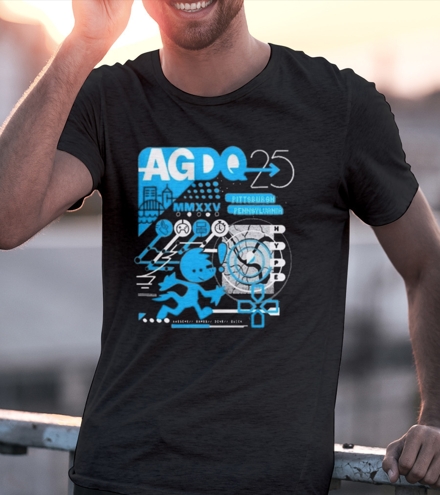 AGDQ 25 Pittsburgh Pennsylvania MMXXV Hype Speed Run Event T-Shirt