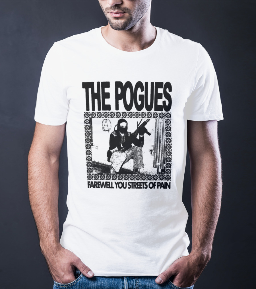 The Pogues Farewell You Streets Of Pain Copycat Video Press Merch T-Shirt