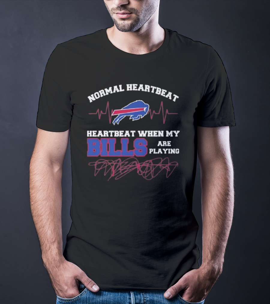 Normal Heartbeat Heartbeat When My Bills Are Playing 2025 T-Shirt