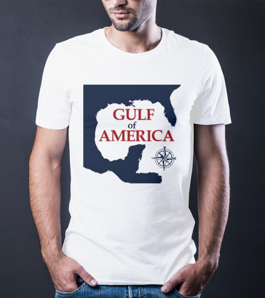 Gulf Of America Map Mark Kaye Compass T-Shirt