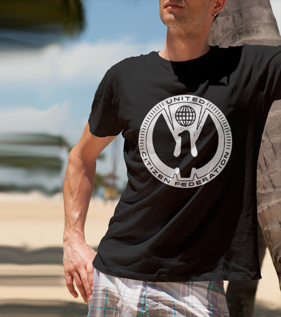 United Citizen Federation Starship Troopers Symbol Emblem T-Shirt