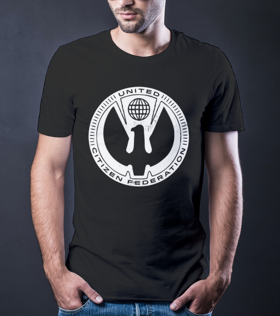 United Citizen Federation Starship Troopers Symbol Emblem T-Shirt