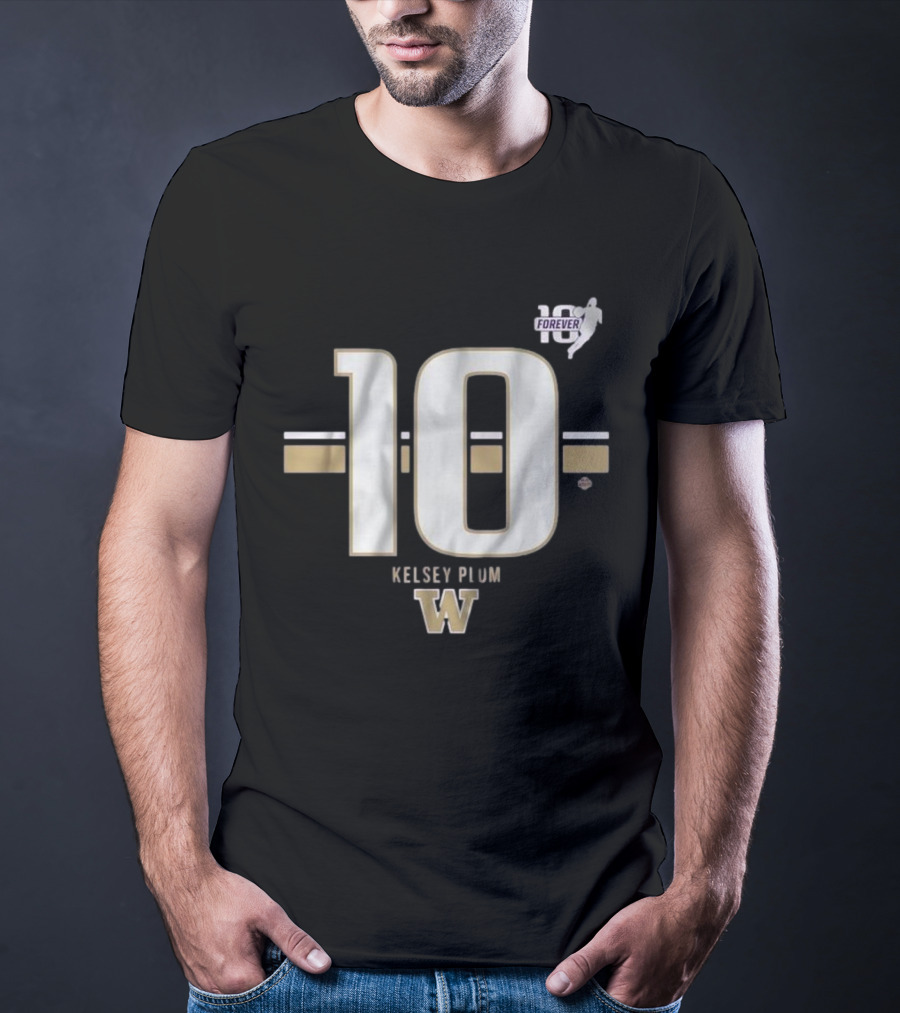 Kelsey Plum Washington Huskies 10 Forever Striped T-Shirt