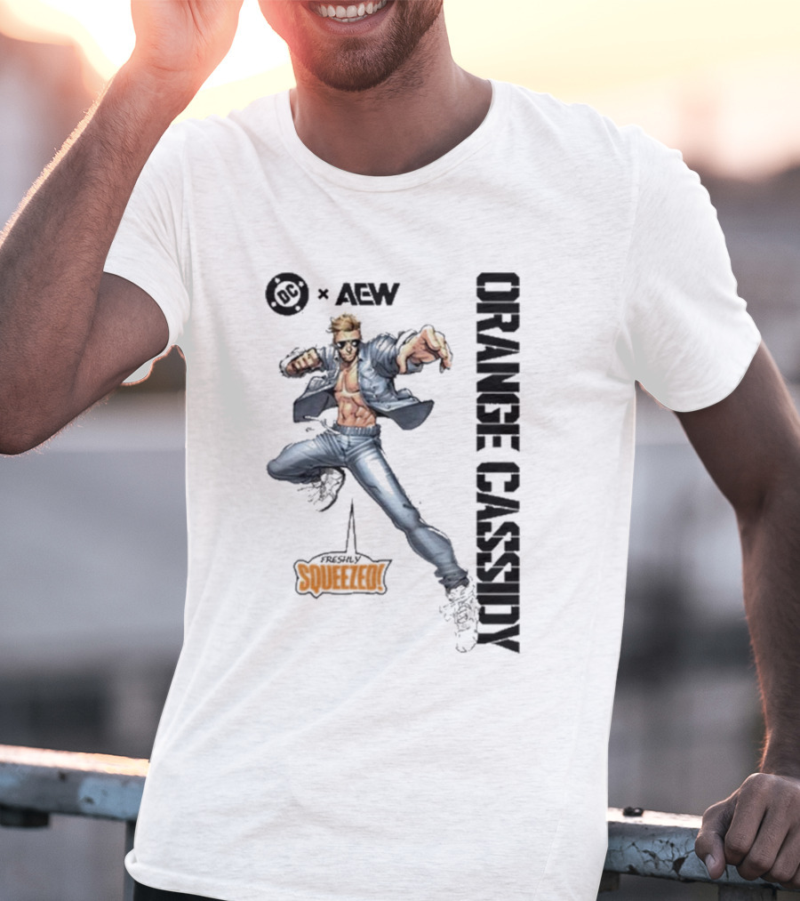 AEW Orange Cassidy Freshly Squeezed OC Comic T-Shirt