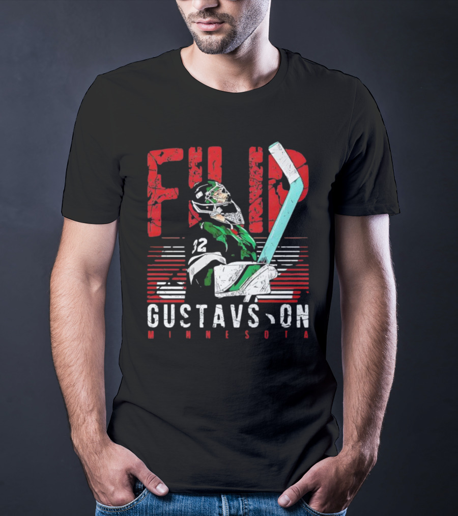 Filip Gustavsson Minnesota Vintage Hockey Player NHL Wild T-Shirt