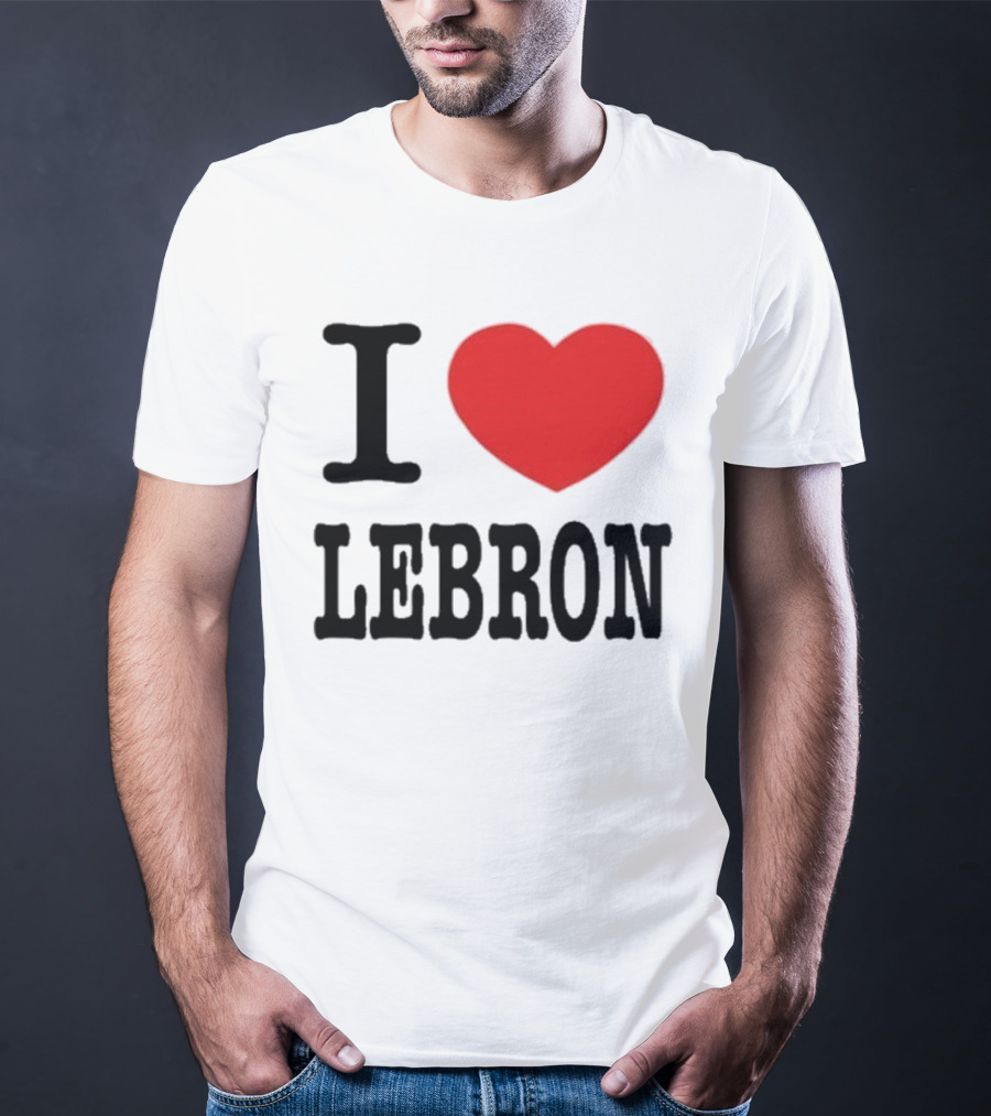 I Love LeBron Heart T-Shirt