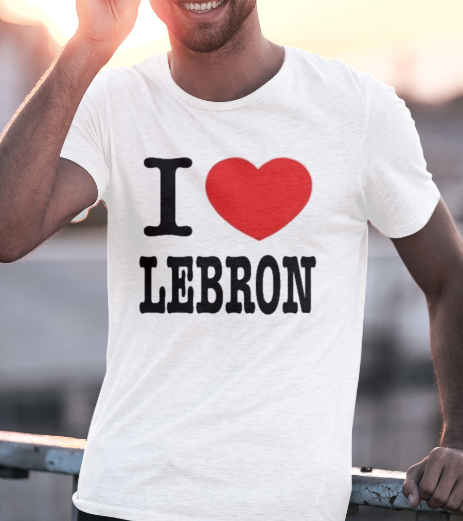 I Love LeBron Heart T-Shirt