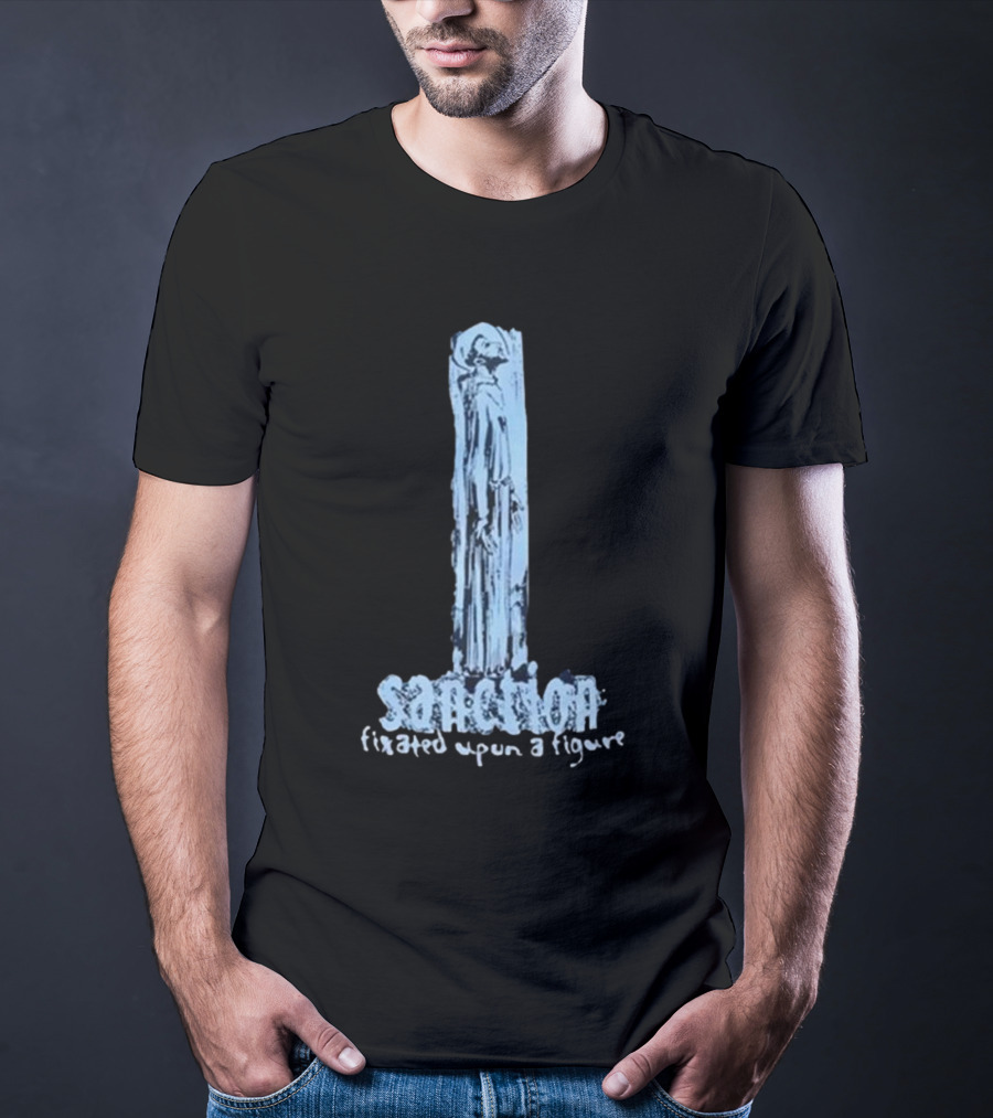 Sanction Fixated Upon A Figure 2025 Blue Monochrome T-Shirt