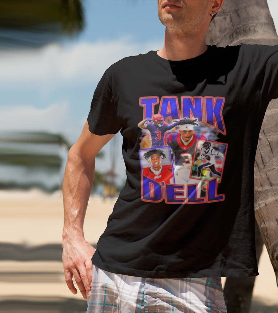Tank Dell Football Triple Threat Texans Player Highlights T-Shirt