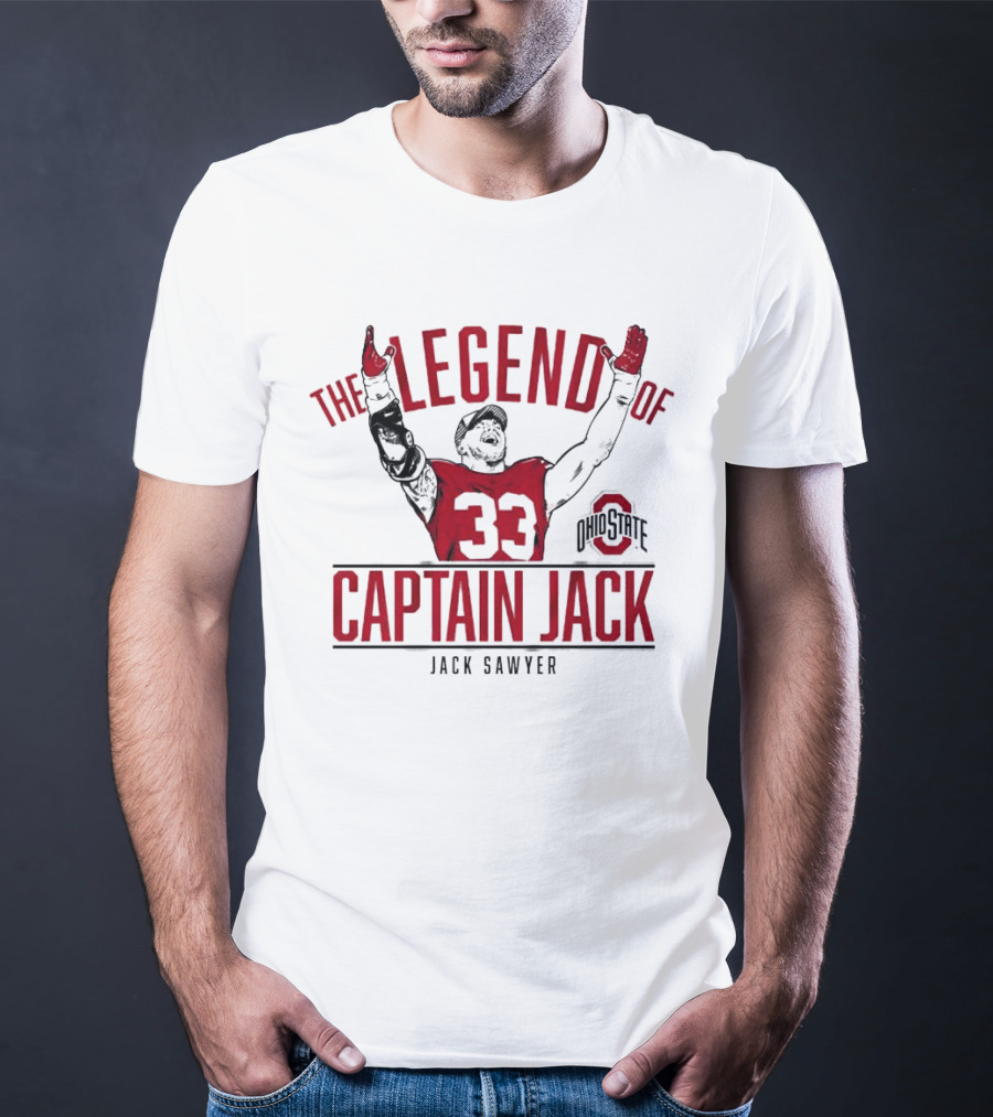 Ohio State Football The Legend Of Captain Jack Sawyer 33 Ohio State T-Shirt