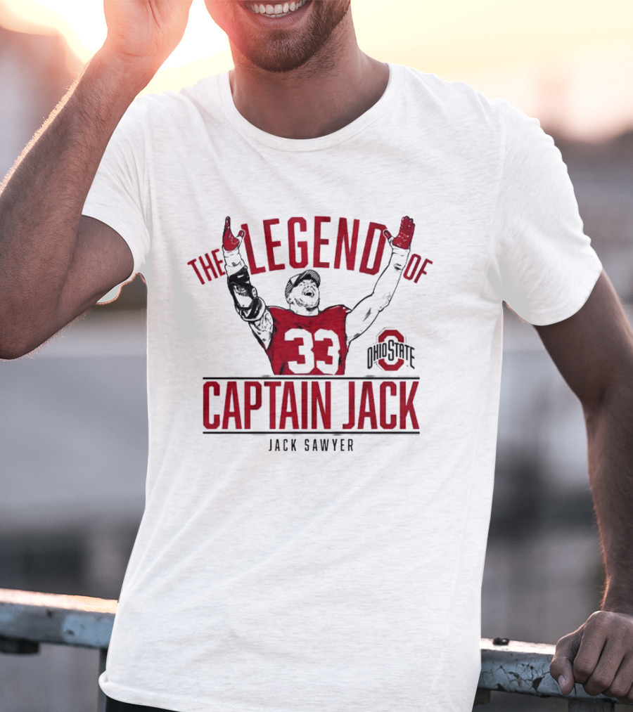 Ohio State Football The Legend Of Captain Jack Sawyer 33 Ohio State T-Shirt