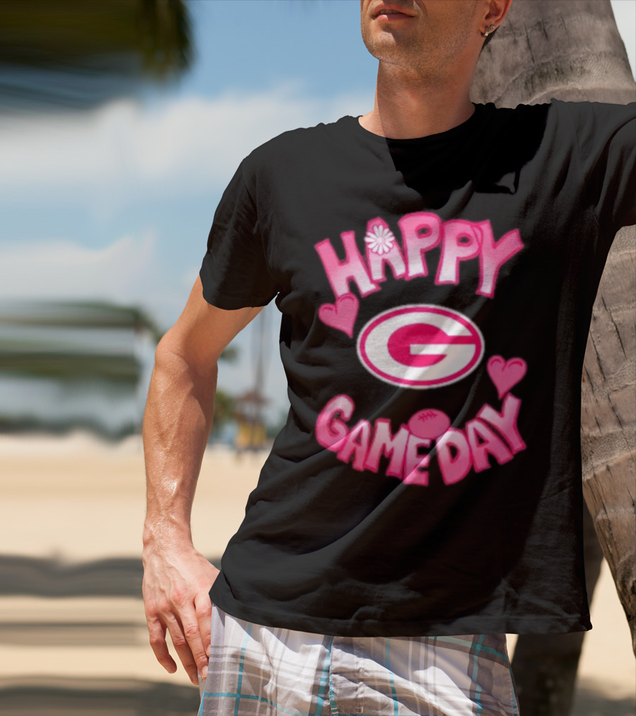 Happy Gameday Valentine’s Day Green Bay Packers 2025 T-Shirt