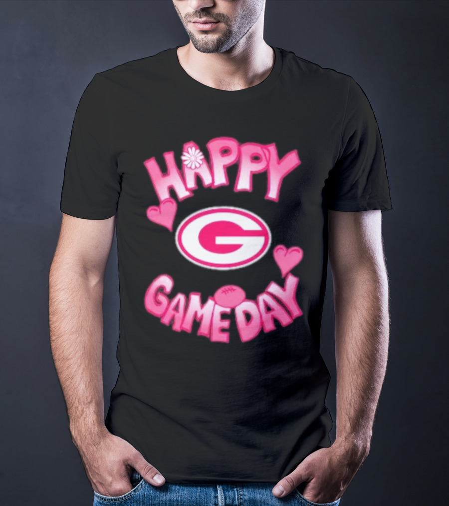 Happy Gameday Valentine’s Day Green Bay Packers 2025 T-Shirt