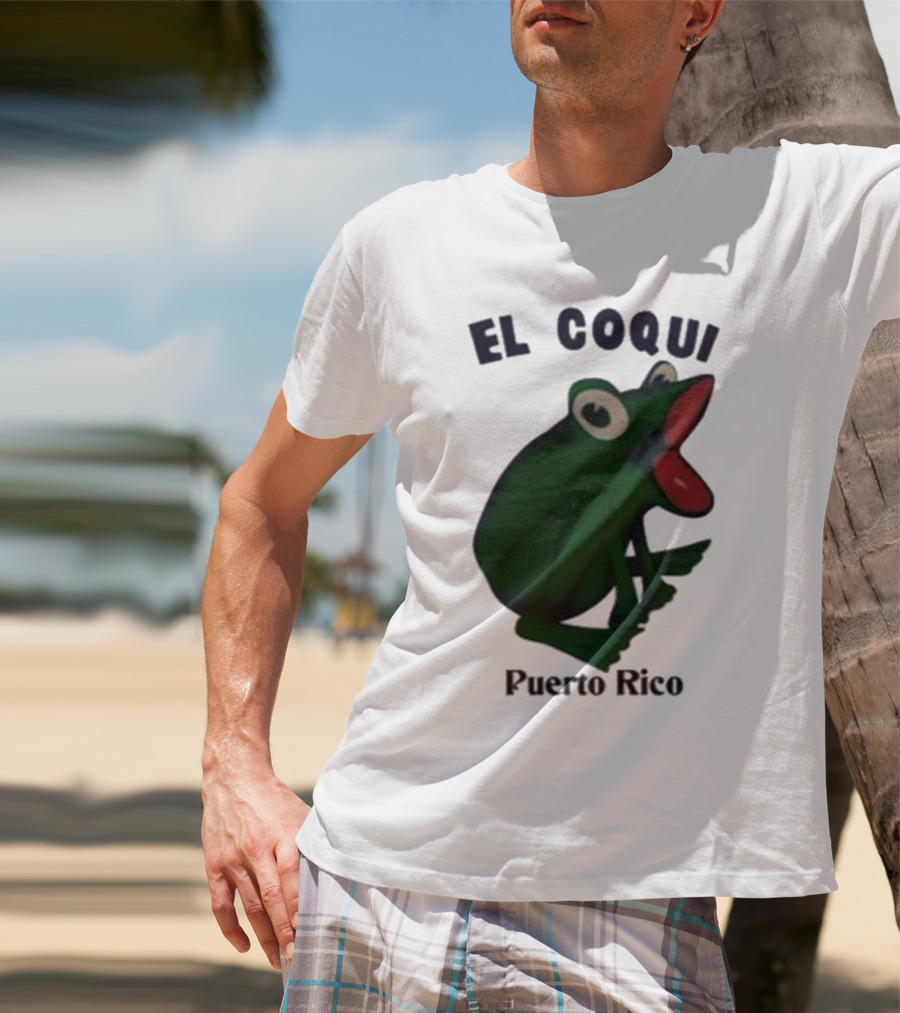 Dios Bunny El Coqui Puerto Rico Frog T-Shirt