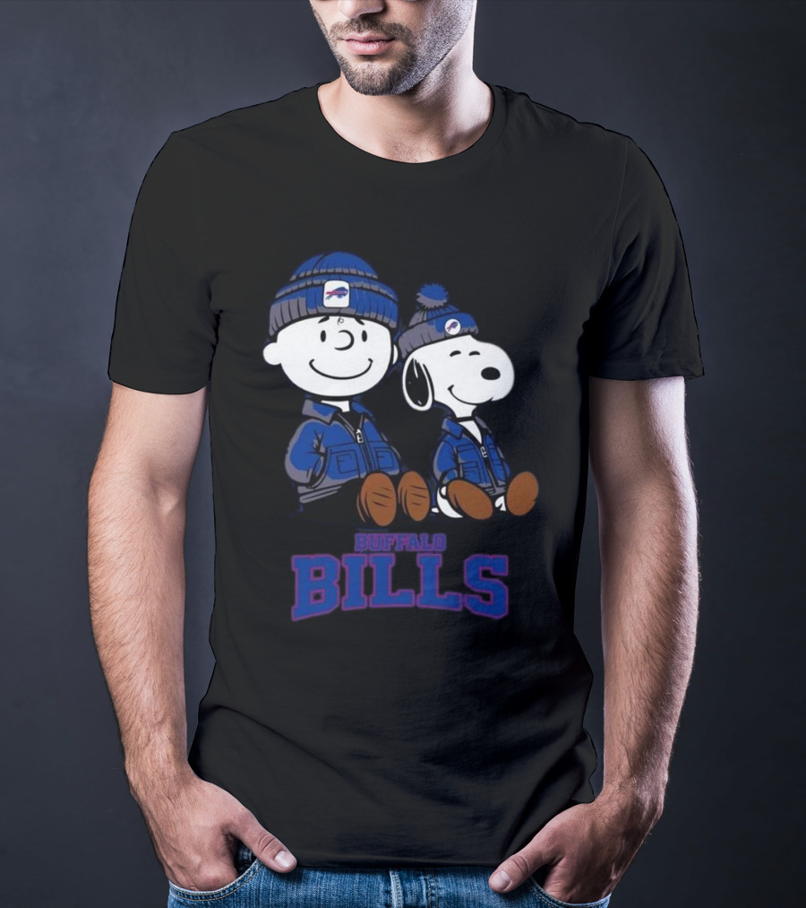 Charlie Brown Snoopy Buffalo Bills Fans 2025 T-Shirt