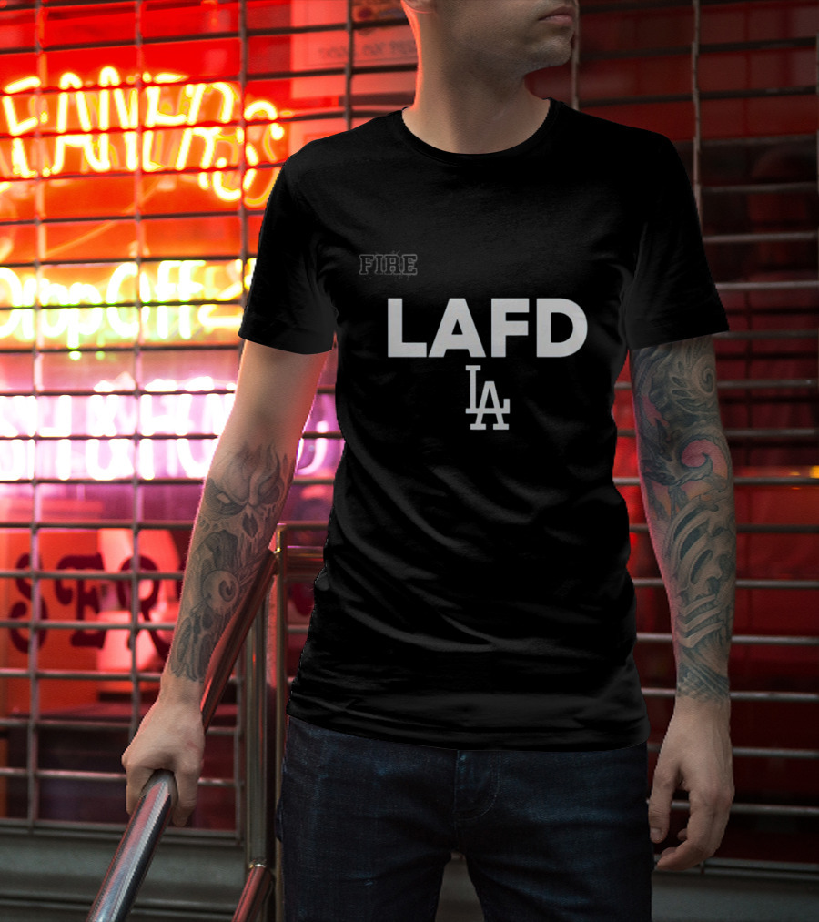 LAFD Los Angeles Dodgers Fire LA 2025 Gratitude T-Shirt