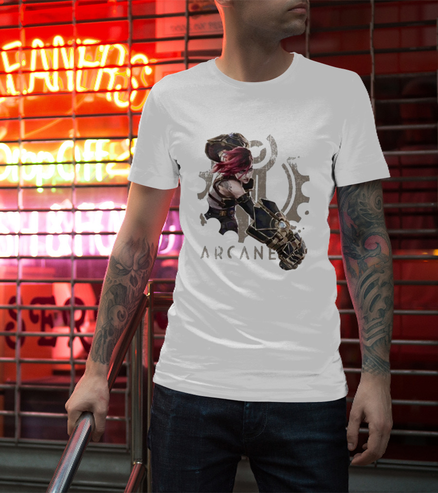 Arcane League Of Legends Violet Fat Hands T-Shirt