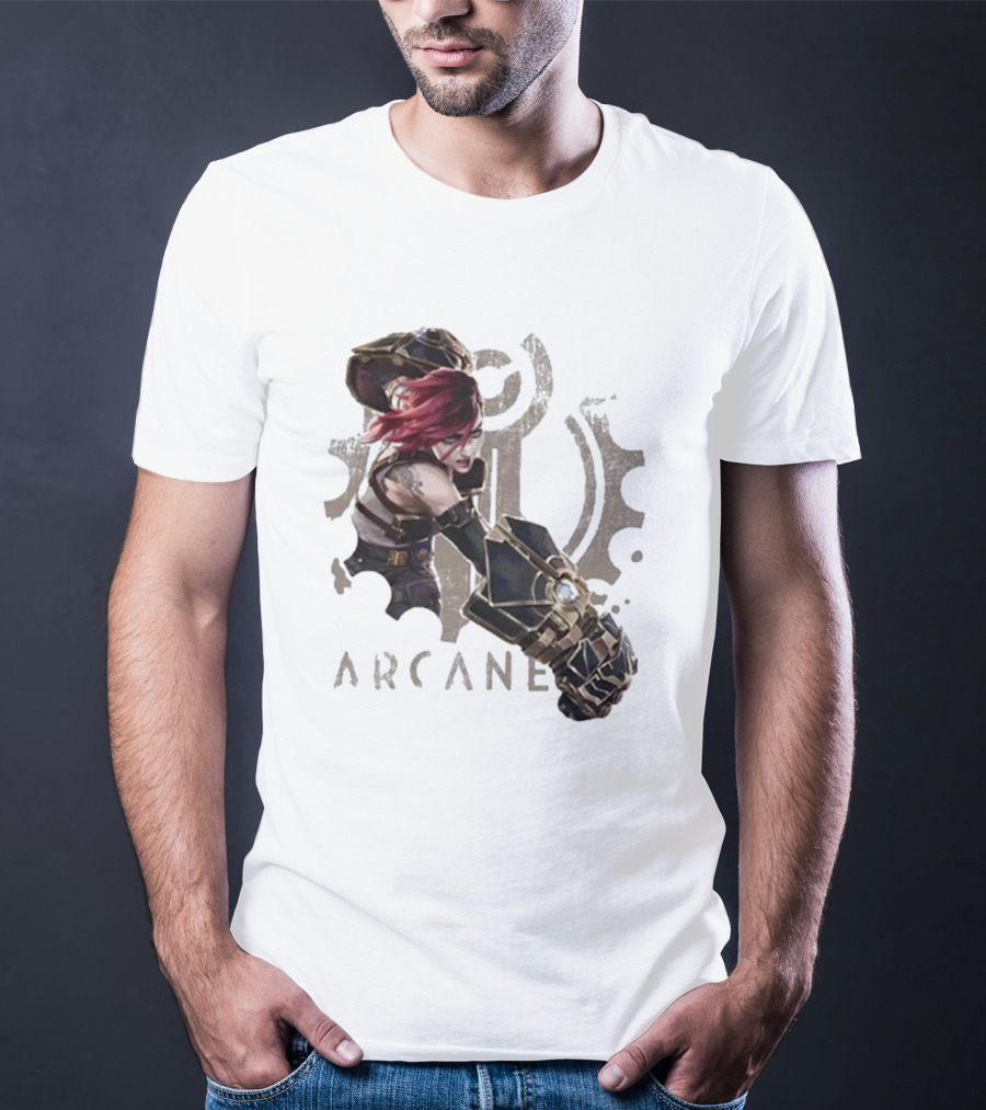 Arcane League Of Legends Violet Fat Hands T-Shirt