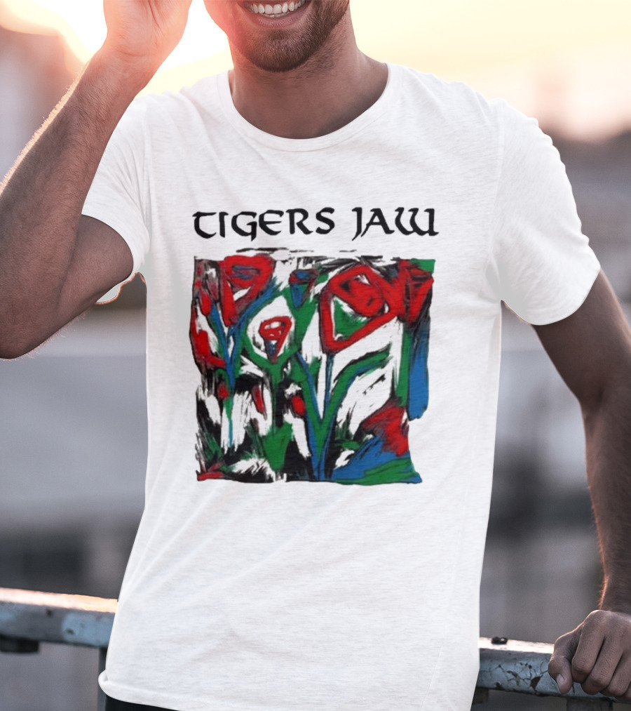Tigers Jaw Lovesong Abstract Floral T-Shirt