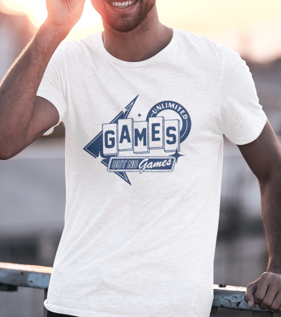 Chuckle Unlimited Games But No Games Ringer T-Shirt