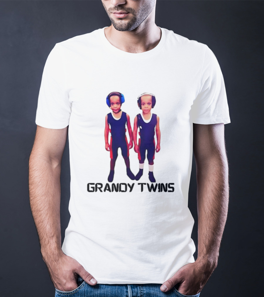 Baby Grandy Twins Wrestlers With Protective Headgear T-Shirt