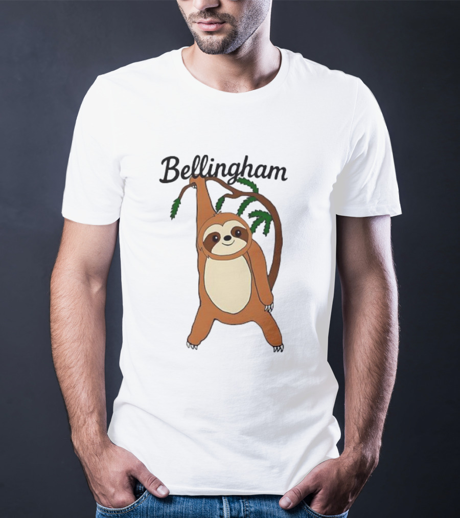 Bellingham Sloth Hanging From Tree Branch T-Shirt