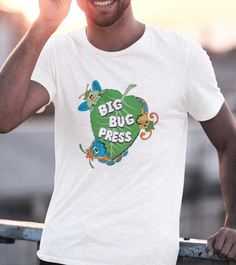 Big Bug Press Leafy Lunchtime Cute Cartoon Characters T-Shirt