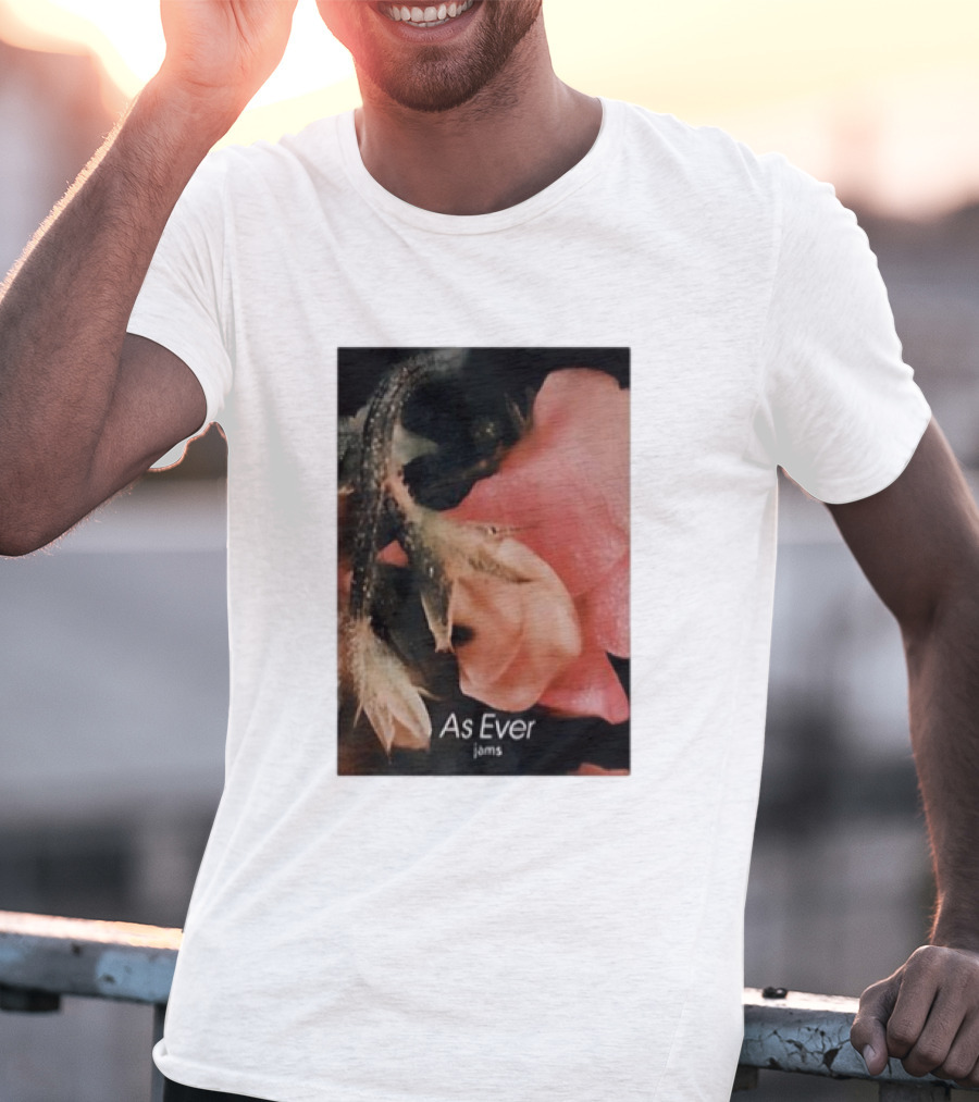 As Ever Jams 02 Pink Floral Close-Up T-Shirt