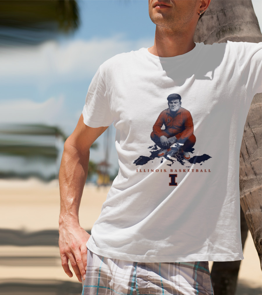 Bret Bielema Illinois Basketball Fighting Illini Coach Bradimir T-Shirt
