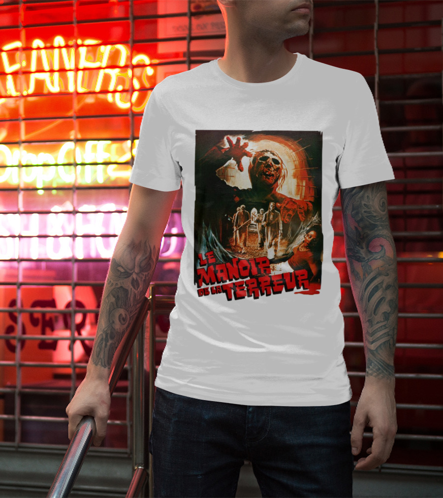 Le Manoir De La Terreur Horror Art T-Shirt