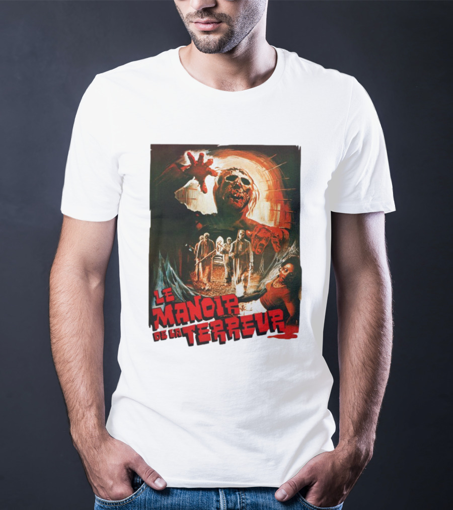 Le Manoir De La Terreur Horror Art T-Shirt