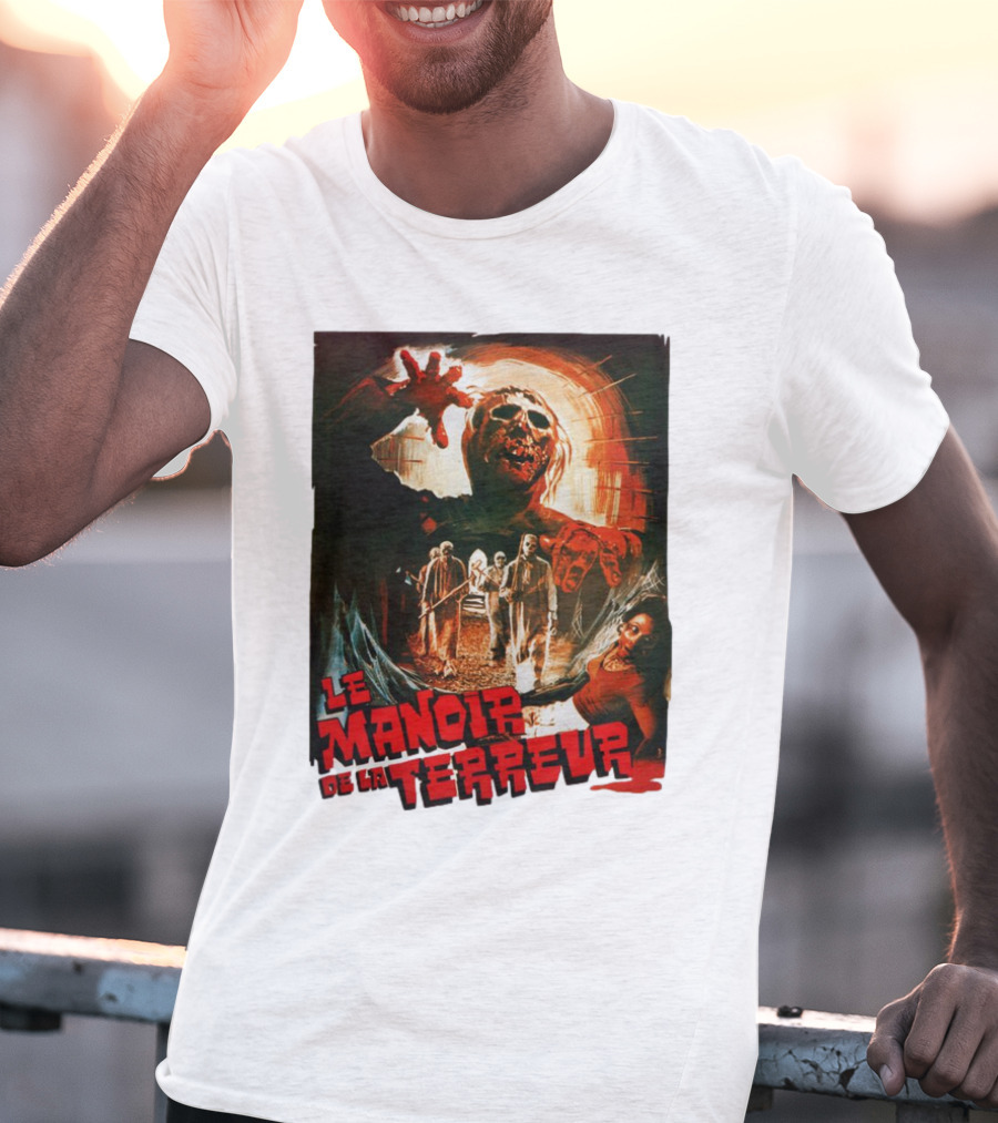 Le Manoir De La Terreur Horror Art T-Shirt