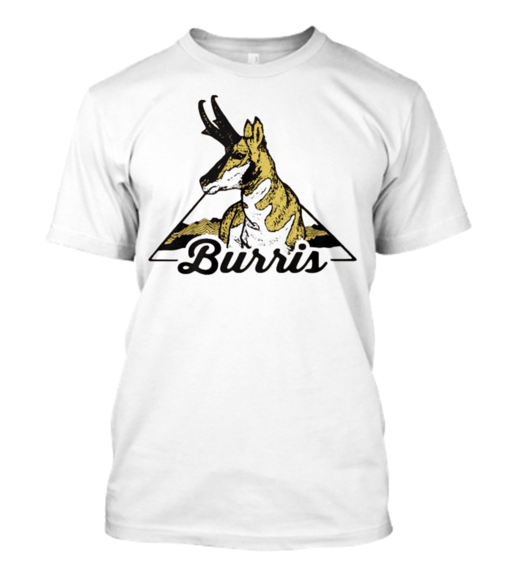 Burris 24 Antelope Triangle Retro Graphic T-Shirt