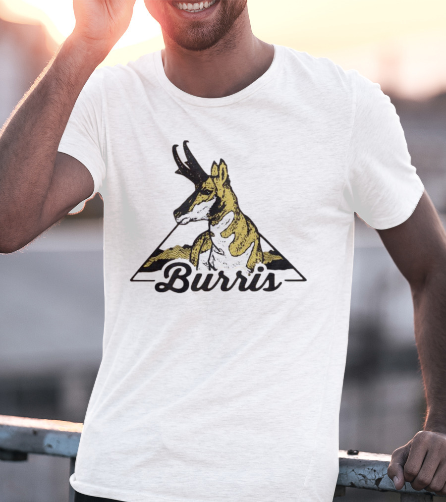 Burris 24 Antelope Triangle Retro Graphic T-Shirt