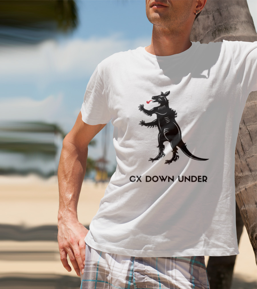 CX Down Under Bicycle Rider Kangaroo Of Flanders T-Shirt