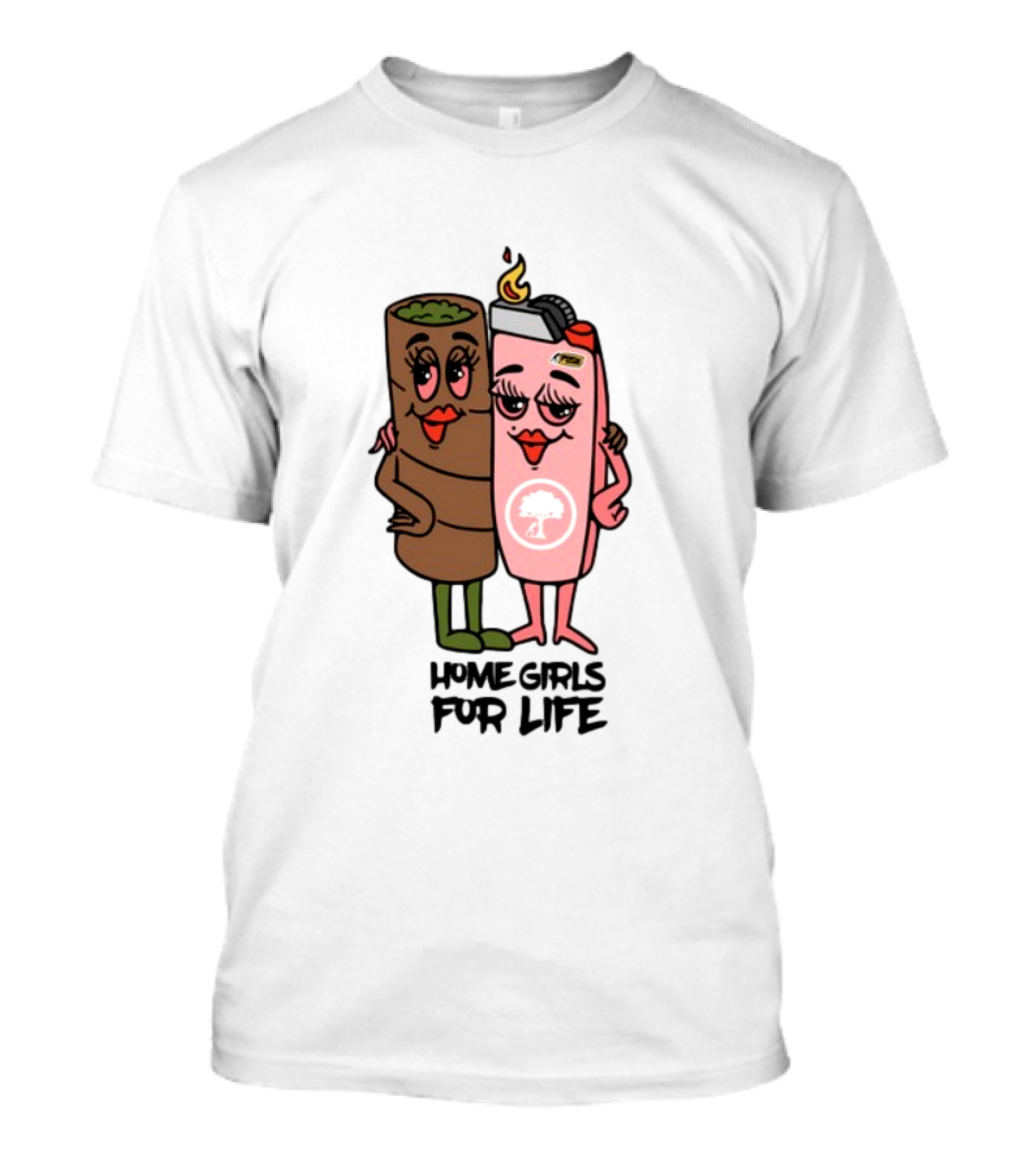 Push Trees Dope.As.Yola Home Girls For Life T-Shirt