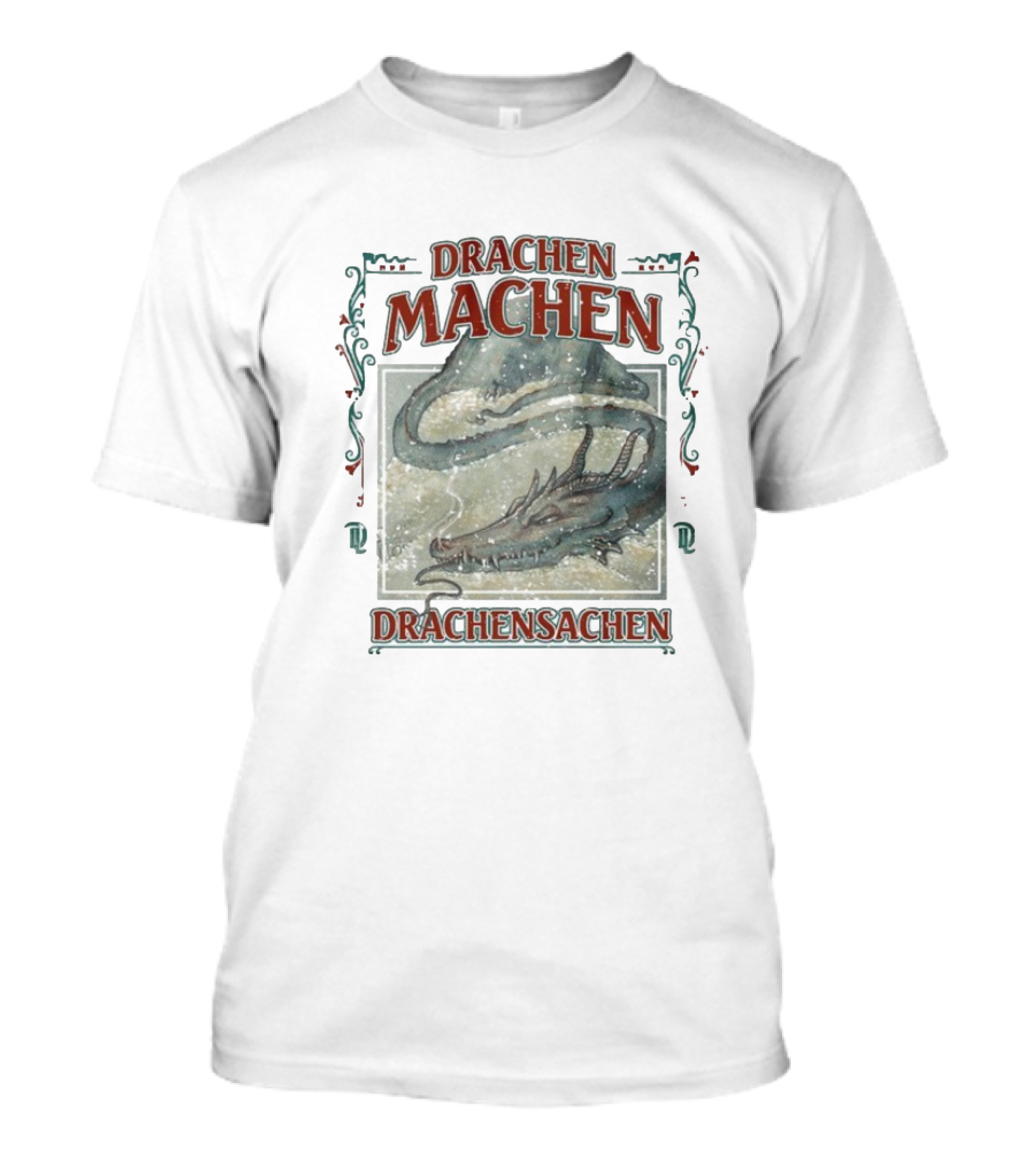 Drachen Machen Drachensachen Dragon Artwork Scene T-Shirt