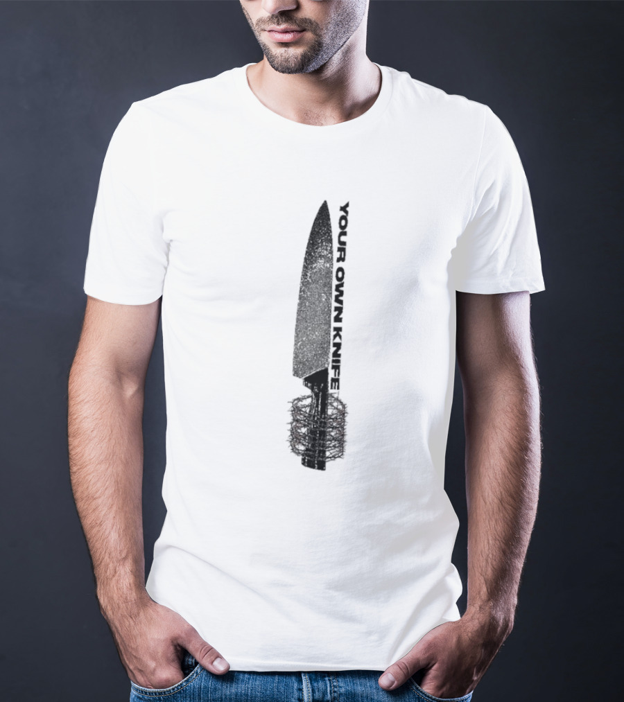 Counterparts Your Own Knife Bold Text Knife Handle Design T-Shirt