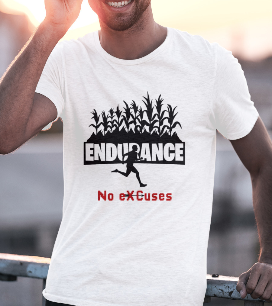 Endurance Cross Country Runner No Excuses Athlete Determination T-Shirt