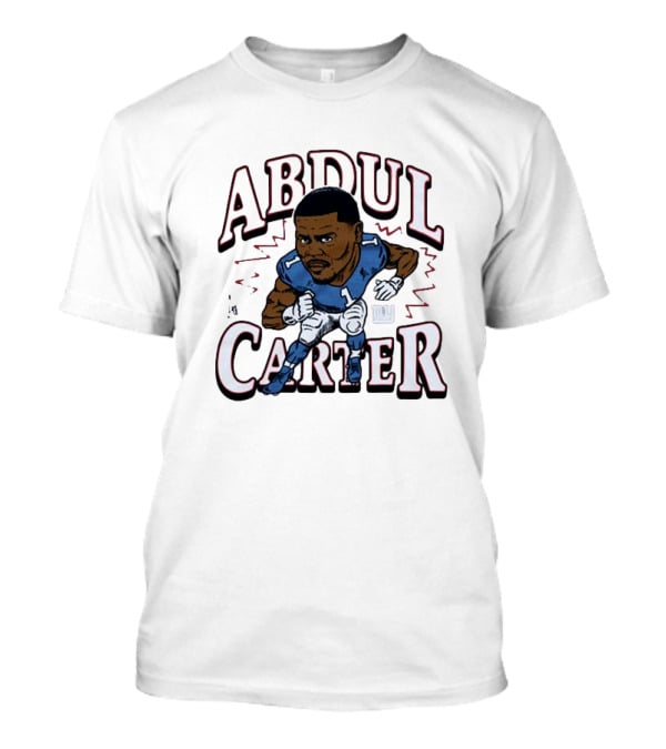 Abdul Carter Giants Football Number One Character Graphic T-Shirt