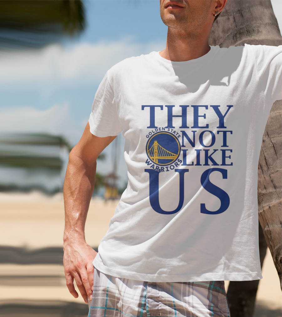 Golden State Warriors They Not Like Us Bay Bridge Icon T-Shirt