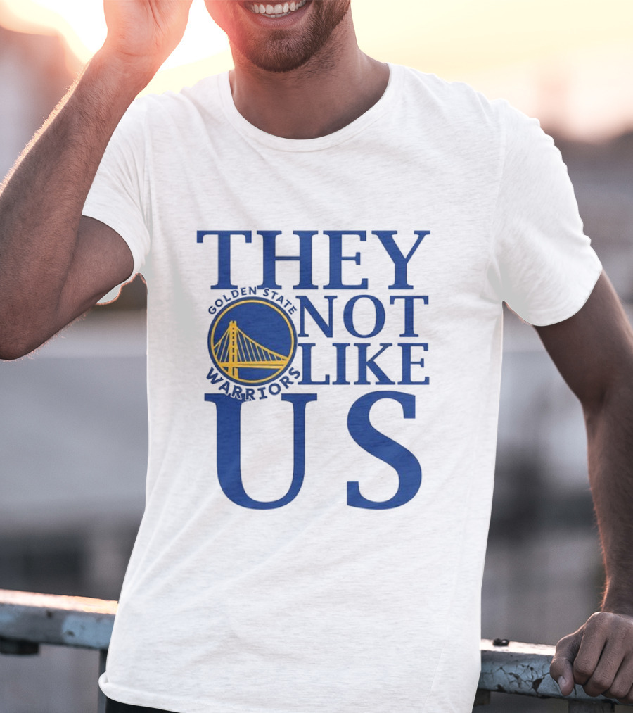 Golden State Warriors They Not Like Us Bay Bridge Icon T-Shirt