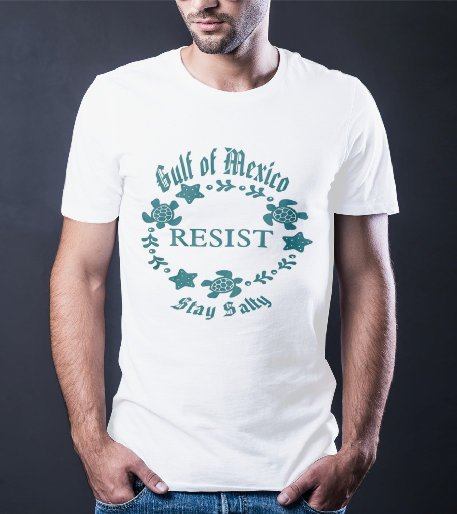 Gulf Of Mexico Resist Stay Salty Turtle T-Shirt