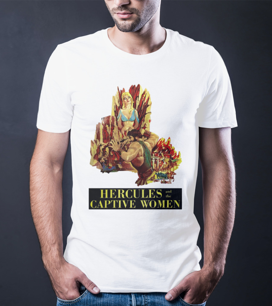 Hercules And The Captive Women Classic Movie Vintage Art T-Shirt