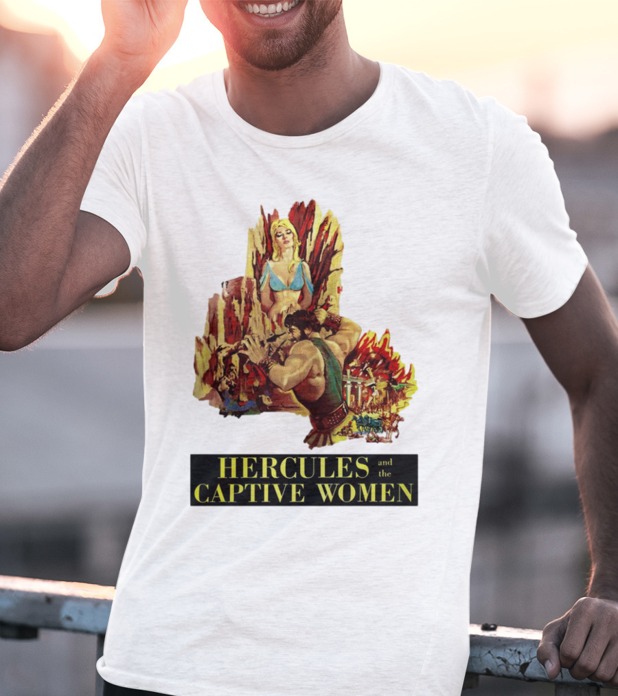 Hercules And The Captive Women Classic Movie Vintage Art T-Shirt