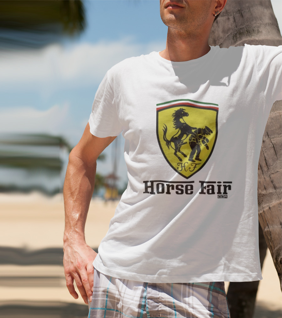 Horse Fair Waterford Whispers HF Shield With Horse And Man T-Shirt