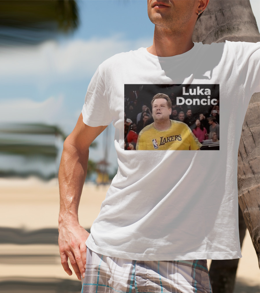 Luka Doncic James Corden Lakers NBA Fan T-Shirt