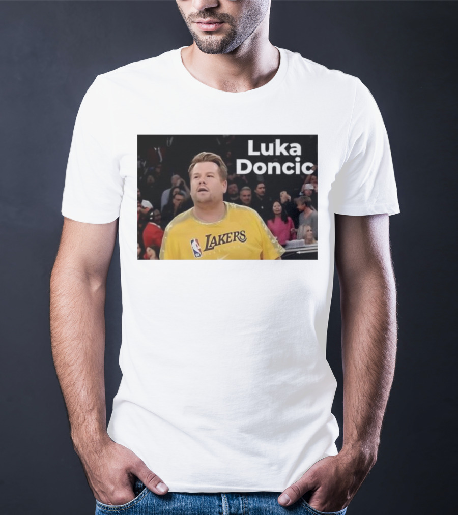 Luka Doncic James Corden Lakers NBA Fan T-Shirt
