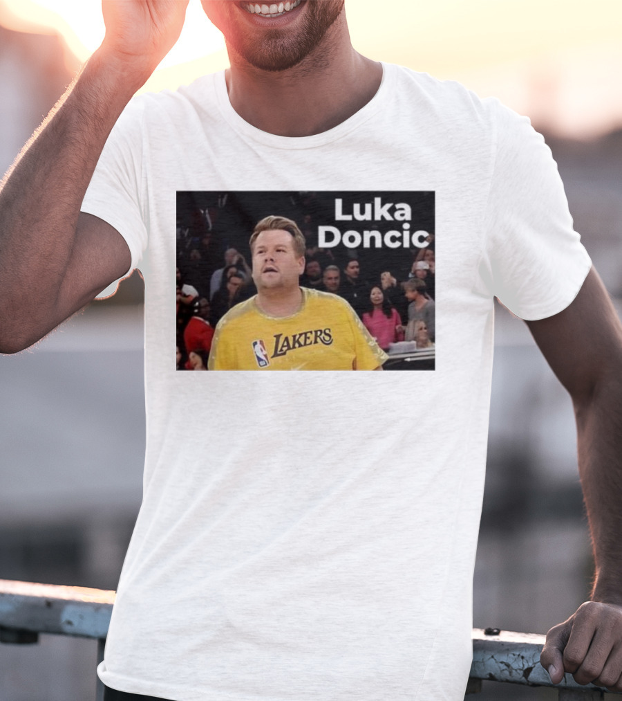 Luka Doncic James Corden Lakers NBA Fan T-Shirt